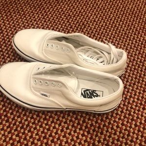 Size 9 White Vans Unisex